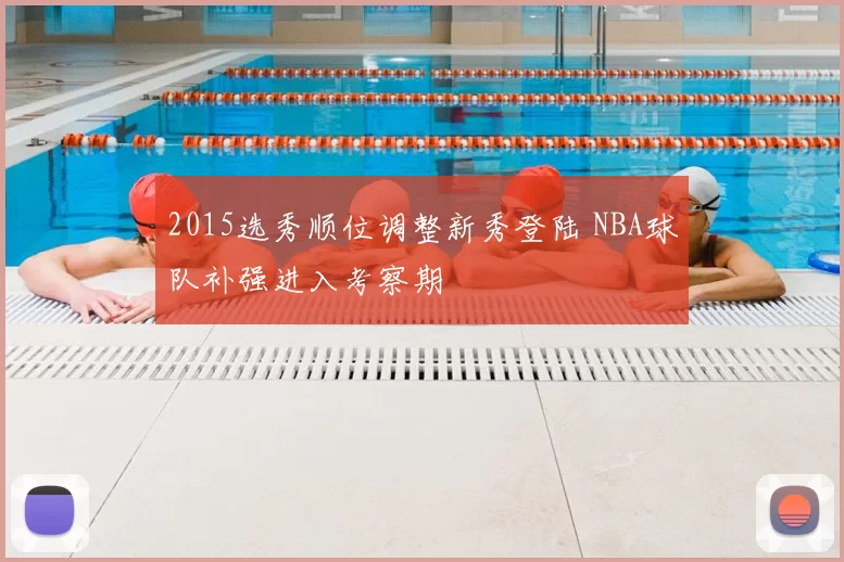 2015选秀顺位调整新秀登陆 NBA球队补强进入考察期
